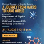 Electrical Transport in Disorder System: A Journey from Macro to Nano World