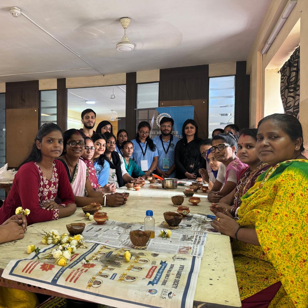 Connecting Dots 3.0 – Candle Making workshop at Mahavir Seva Sadan